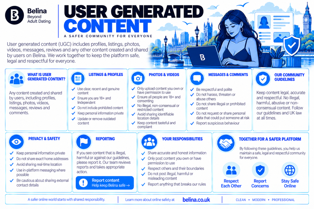 Belina Escorts - User Generated Content - Information Graphic