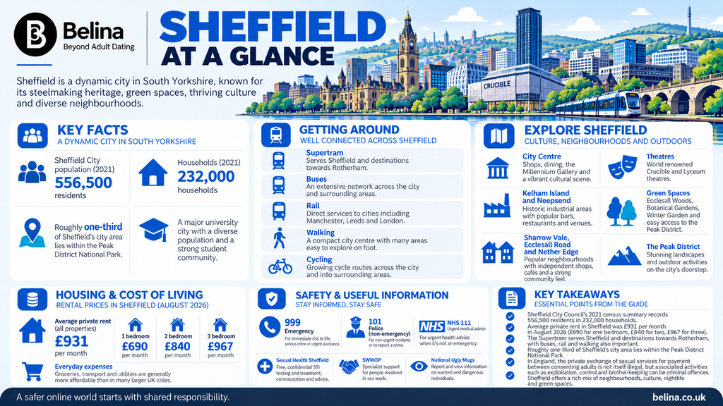 Belina Escorts - Sheffield Escorts City Guide - Information Graphic